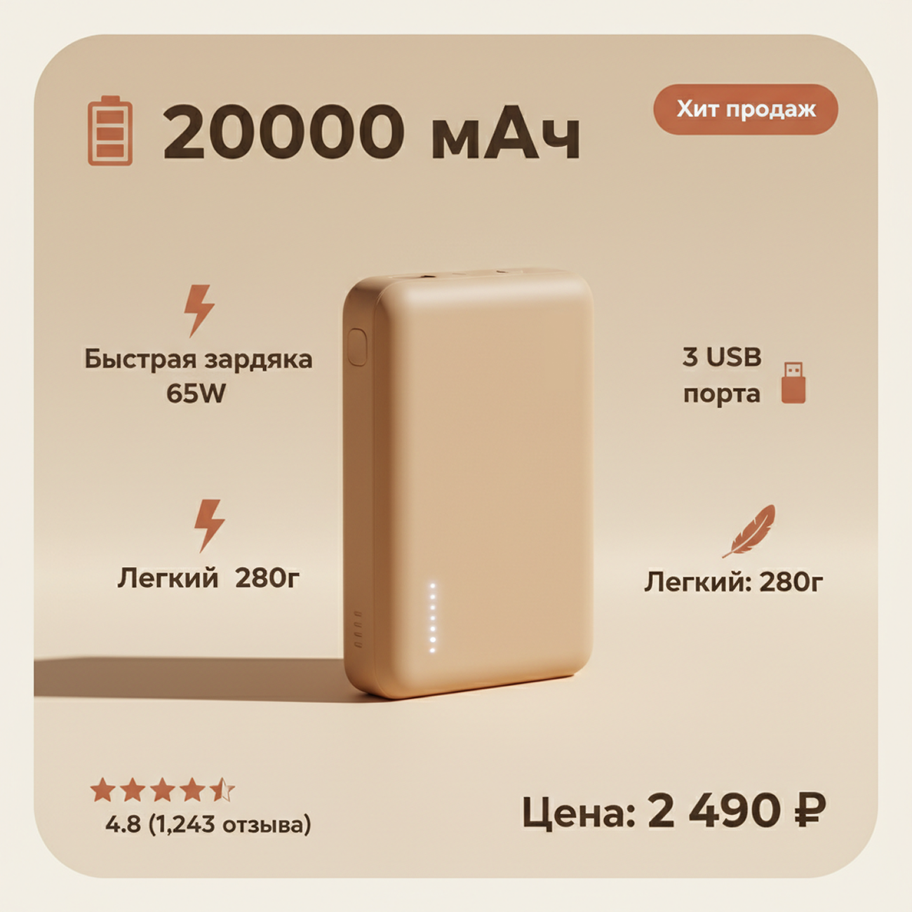 Professional power device product card